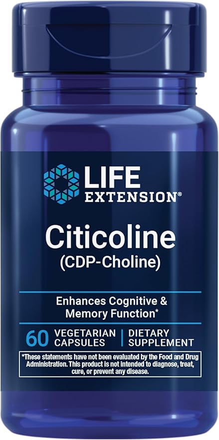 Life Extension Citicoline CDP-Choline 60 Capsules