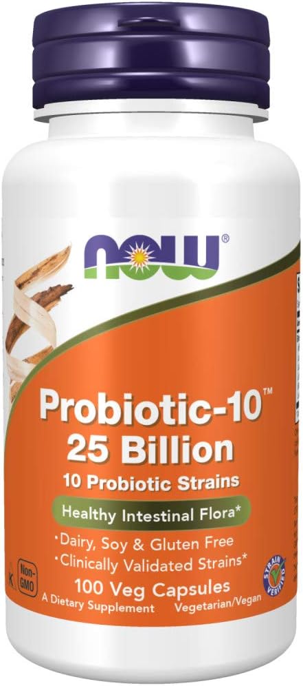 NOW Foods Probiotic-10 25 Billion 100 Veg Caps