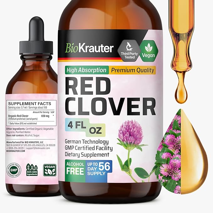 BIO KRAUTER Perimenopause Red Clover Extract 56-Day Supply