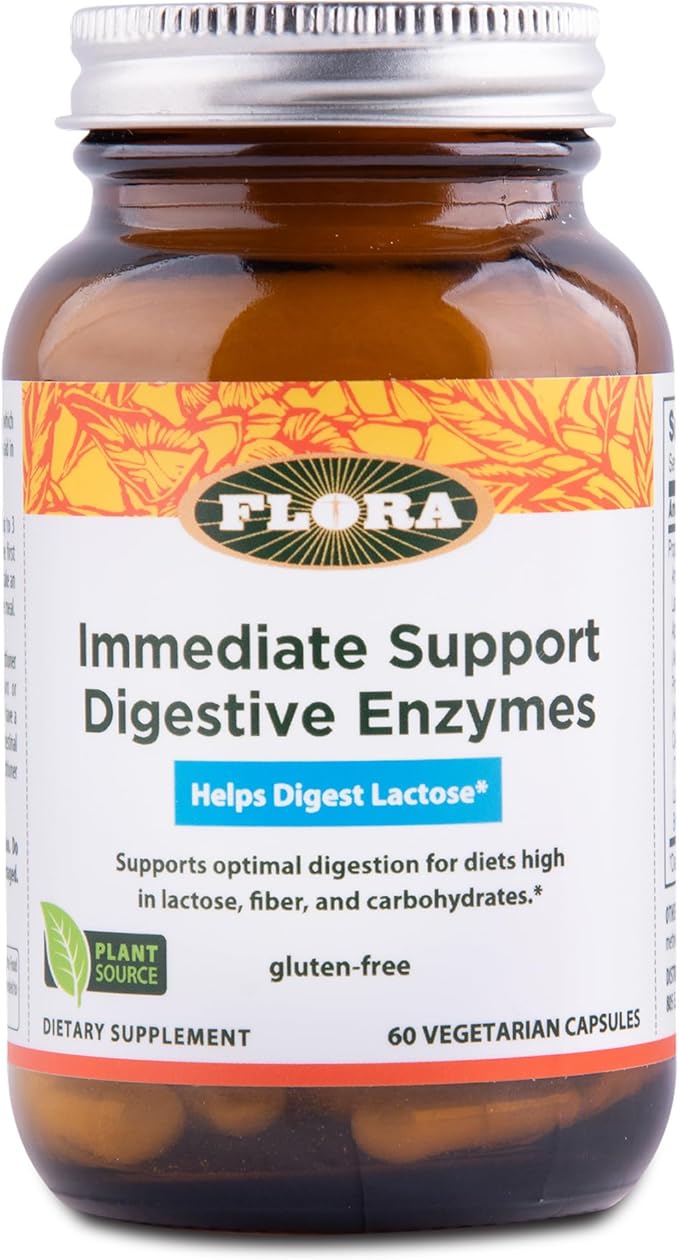 Flora 7 Vegetarian Digestive Enzymes 60 Caps