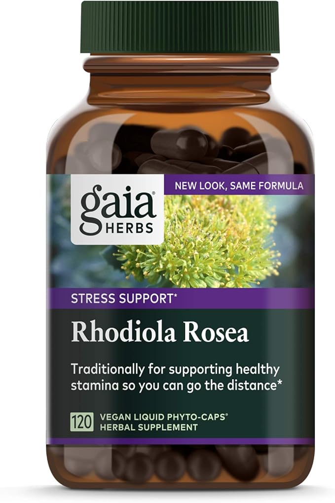 Gaia Herbs Rhodiola Rosea 120 Vegan Liquid Phyto-Caps