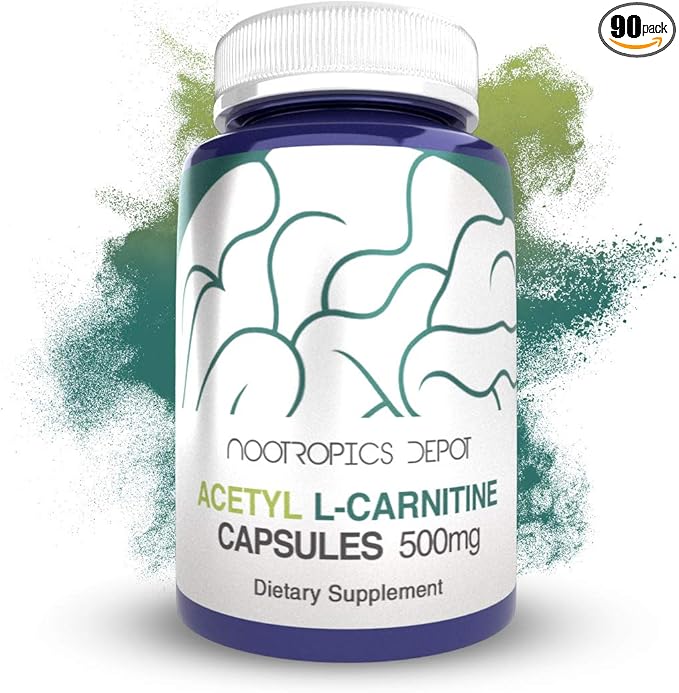 Nootropics Depot Acetyl-L-Carnitine HCL 500mg, 90 Capsules