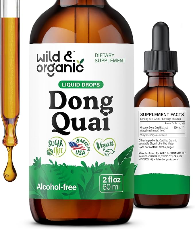 Wild & Organic Dong Quai Tincture 2oz Liquid Extract