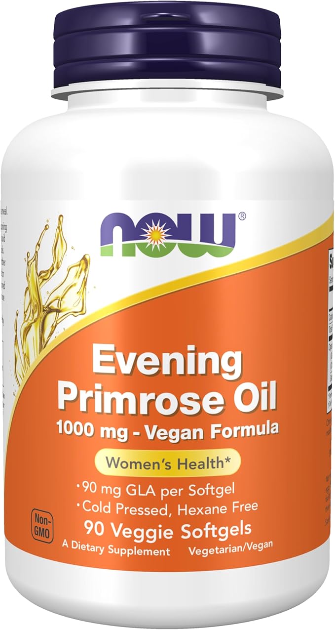 NOW Evening Primrose Oil 1000mg Vegan 90 Softgels