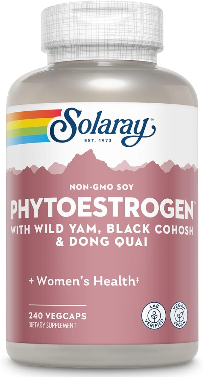 SOLARAY PhytoEstrogen — Wild Yam + Black Cohosh + Dong Quai 240 Caps