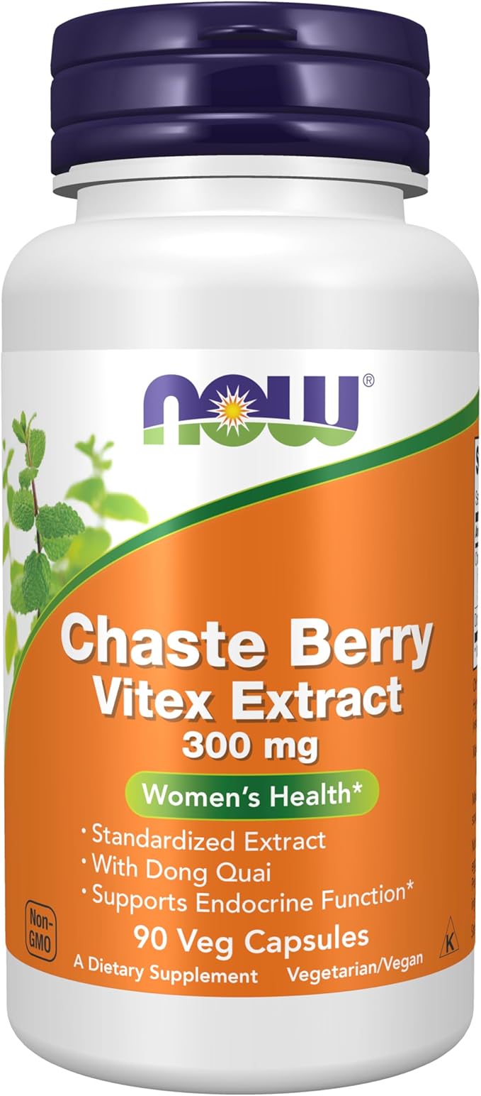 NOW Chaste Berry Vitex + Dong Quai 90 Veg Caps