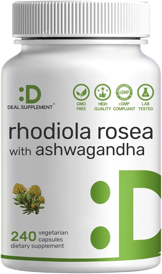 DEAL SUPPLEMENT Rhodiola + Ashwagandha 240 Caps