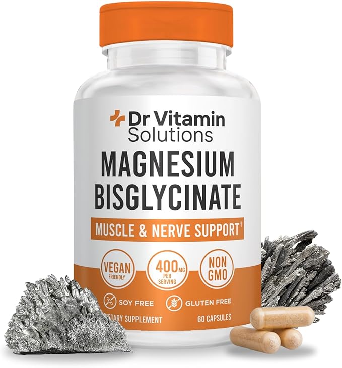 Magnesium Glycinate 400mg Albion® Chelated, 60 Capsules