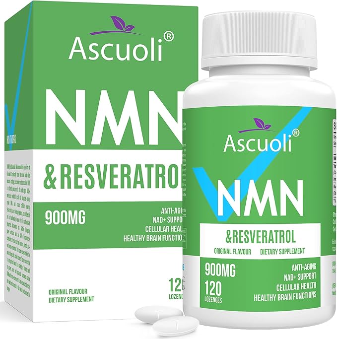 Sublingual NMN 500mg + Trans-Resveratrol 400mg 3-in-1, 120 Lozenges