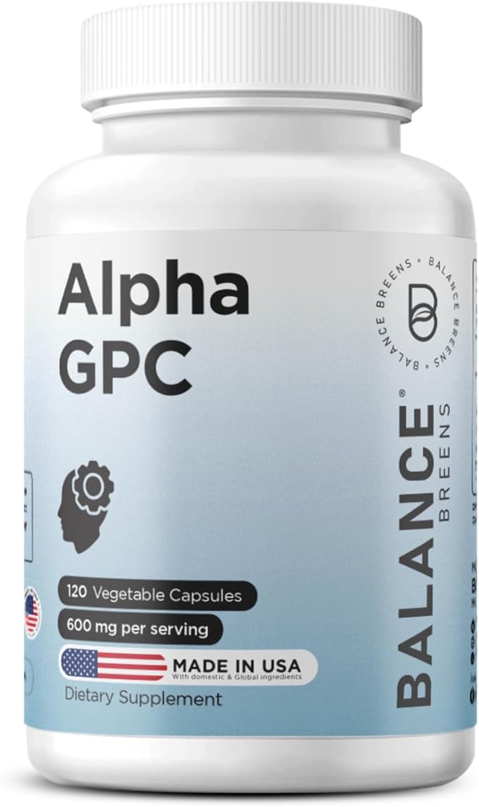 Alpha GPC Choline 600mg, 120 Veg Capsules