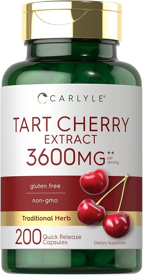 Carlyle Tart Cherry Extract Capsules, 200 Count