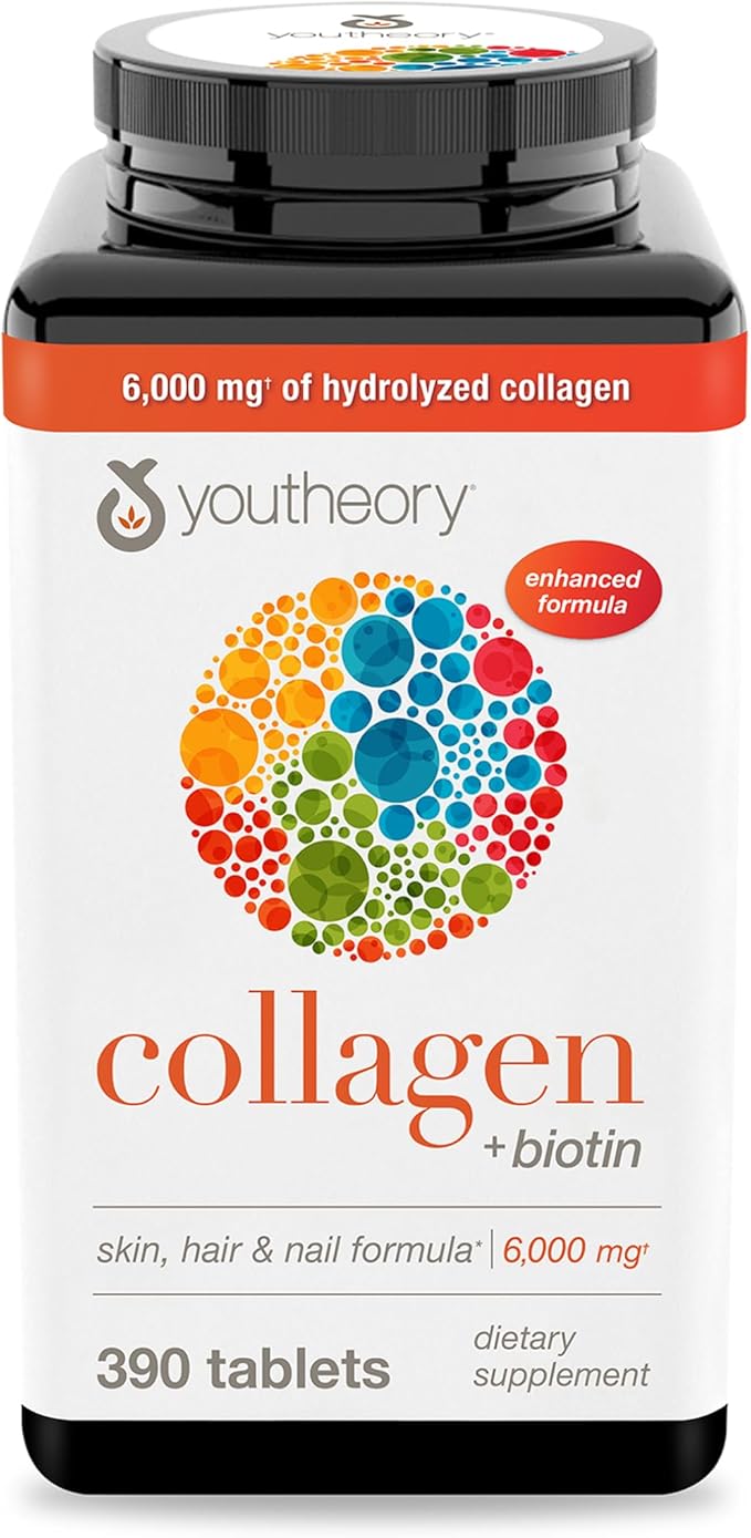 Youtheory Collagen + Biotin 390 Tabs